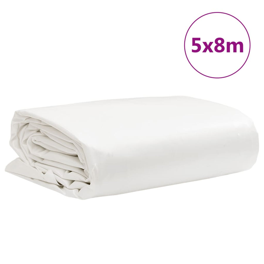 Dekzeil 600 G/M² 5X8 M Wit
