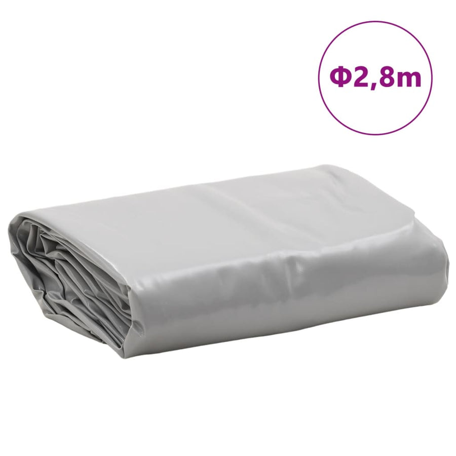 Dekzeil 600 G/M² Ø 2,8 M Grijs