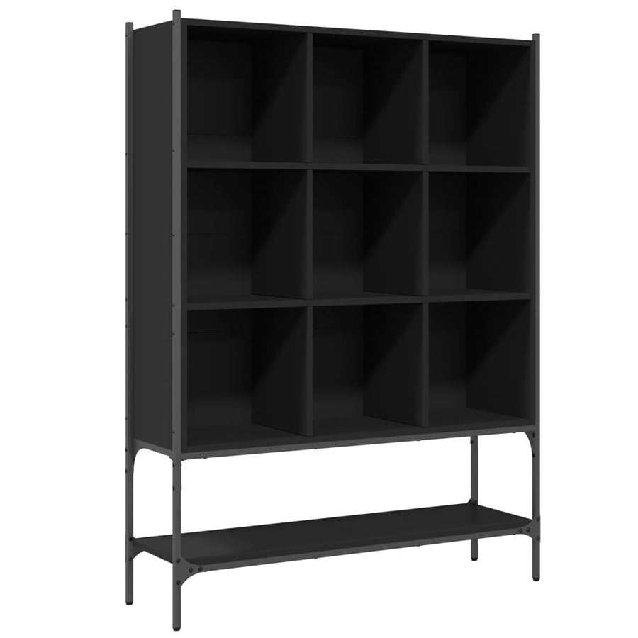 Boekenkast 02X30X4,5 Cm Bewerkt Hout Zwart