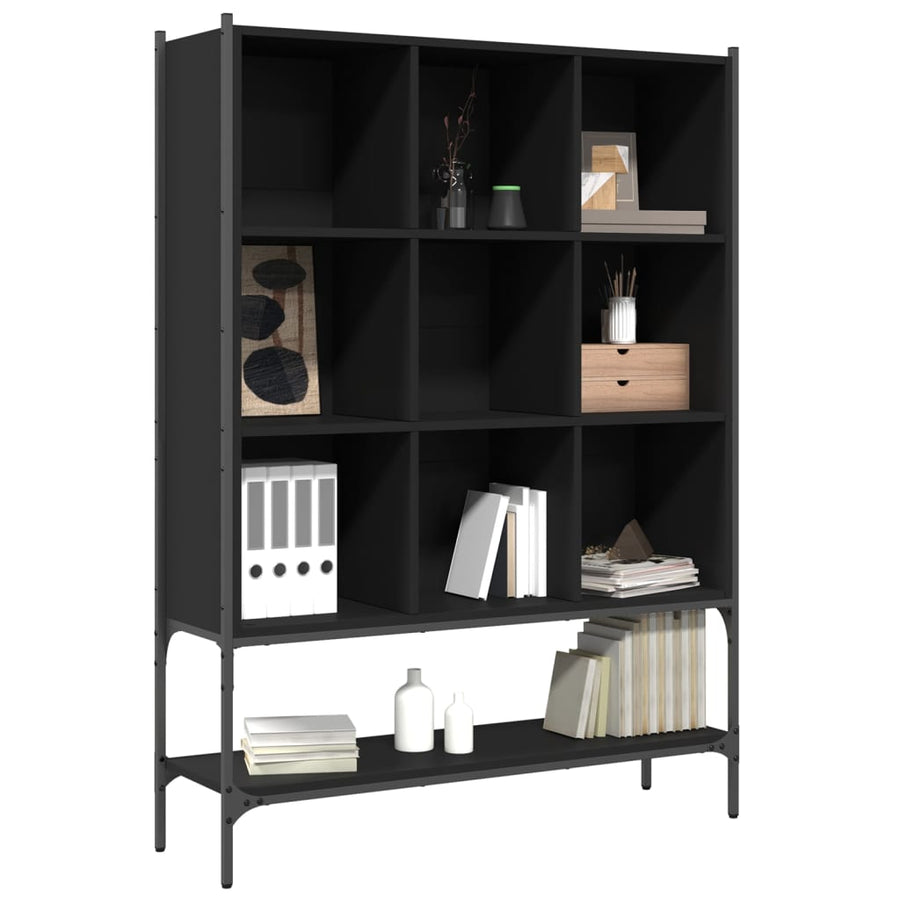 Boekenkast 02X30X4,5 Cm Bewerkt Hout Zwart