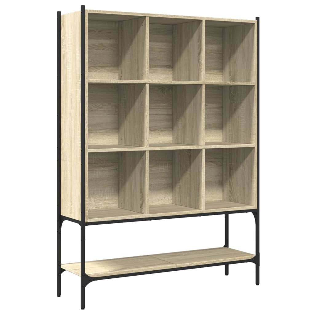 Boekenkast 02X30X4,5 Cm Bewerkt Hout Kleurig Sonoma eiken
