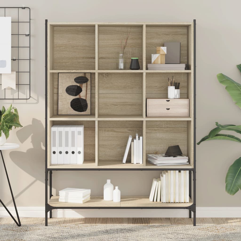 Boekenkast 02X30X4,5 Cm Bewerkt Hout Kleurig Sonoma eiken
