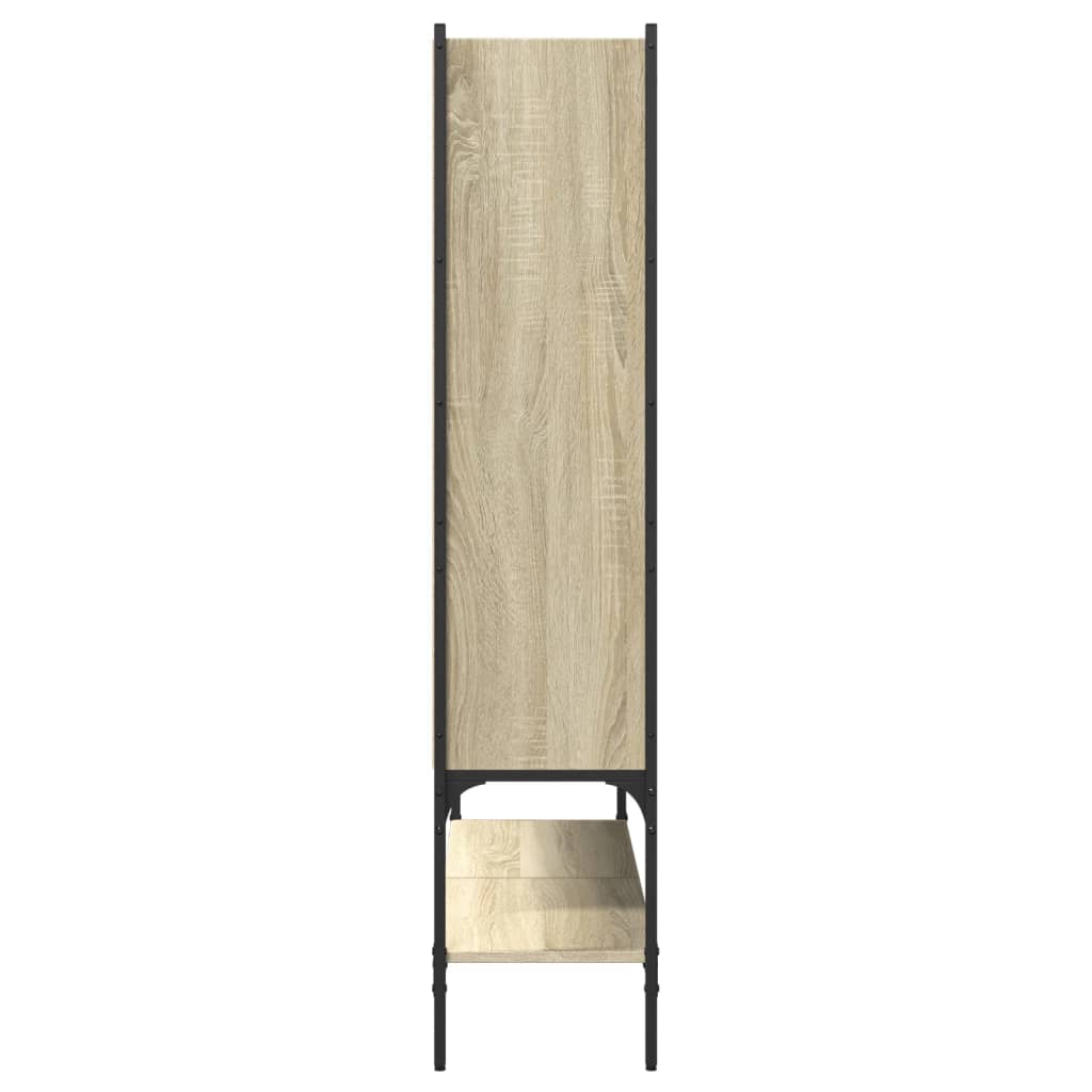 Boekenkast 02X30X4,5 Cm Bewerkt Hout Kleurig Sonoma eiken