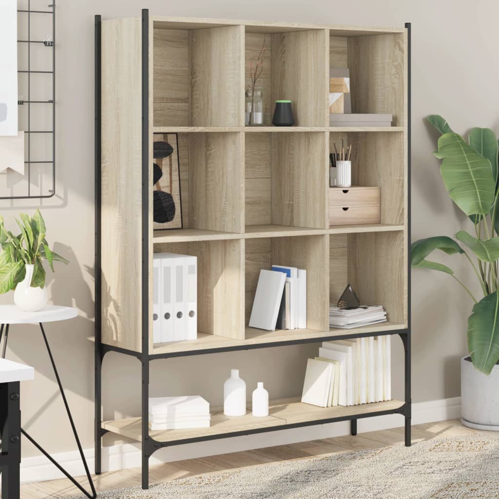 Boekenkast 02X30X4,5 Cm Bewerkt Hout Kleurig Sonoma eiken