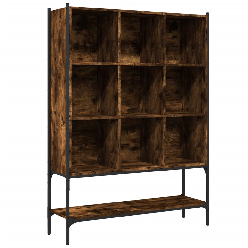 Boekenkast 02X30X4,5 Cm Bewerkt Hout Kleurig Gerookt eiken