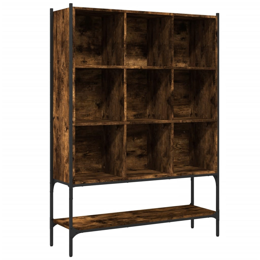 Boekenkast 02X30X4,5 Cm Bewerkt Hout Kleurig Gerookt eiken
