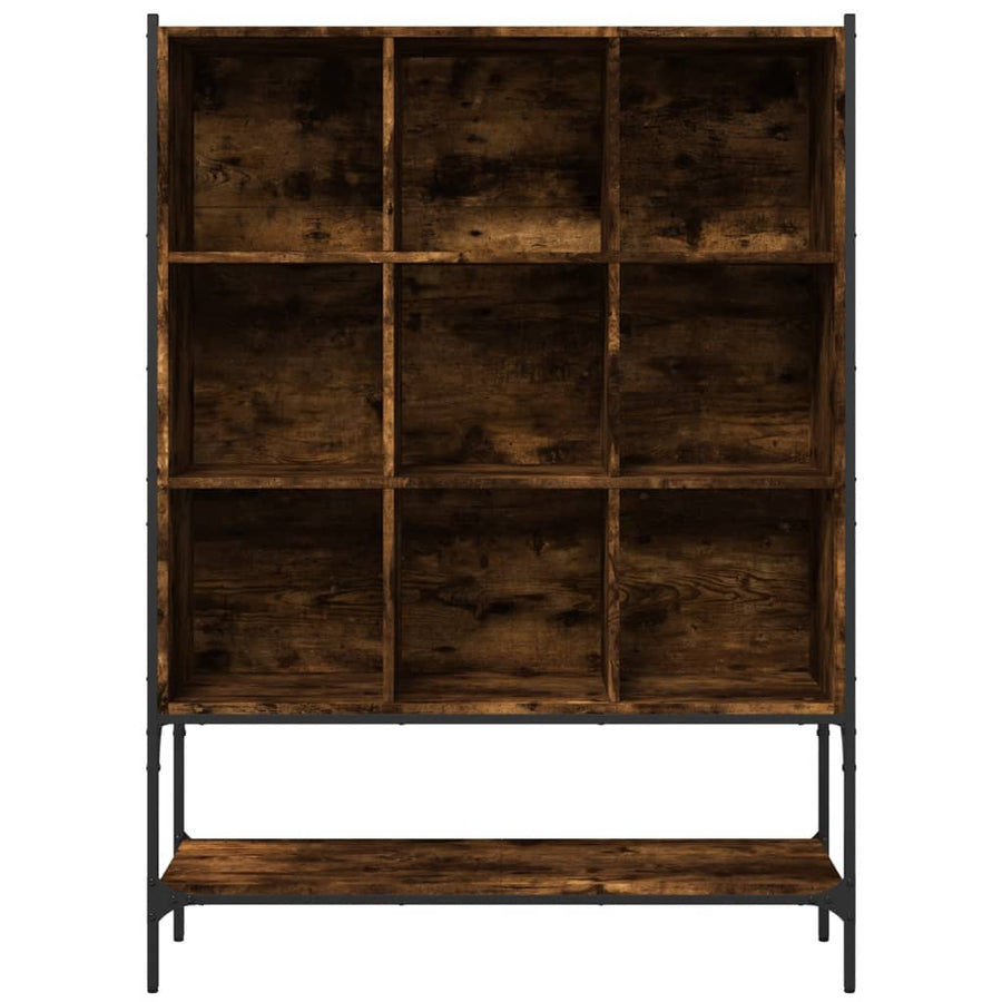 Boekenkast 02X30X4,5 Cm Bewerkt Hout Kleurig Gerookt eiken