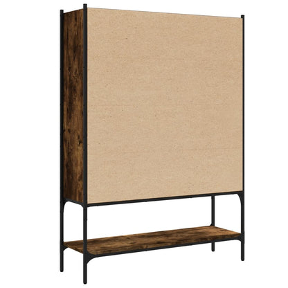 Boekenkast 02X30X4,5 Cm Bewerkt Hout Kleurig Gerookt eiken