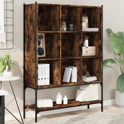 Boekenkast 102x30x141,5 cm bewerkt hout gerookt eiken