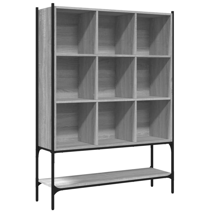 Boekenkast 02X30X4,5 Cm Bewerkt Hout Eikenkleur Grijs sonoma