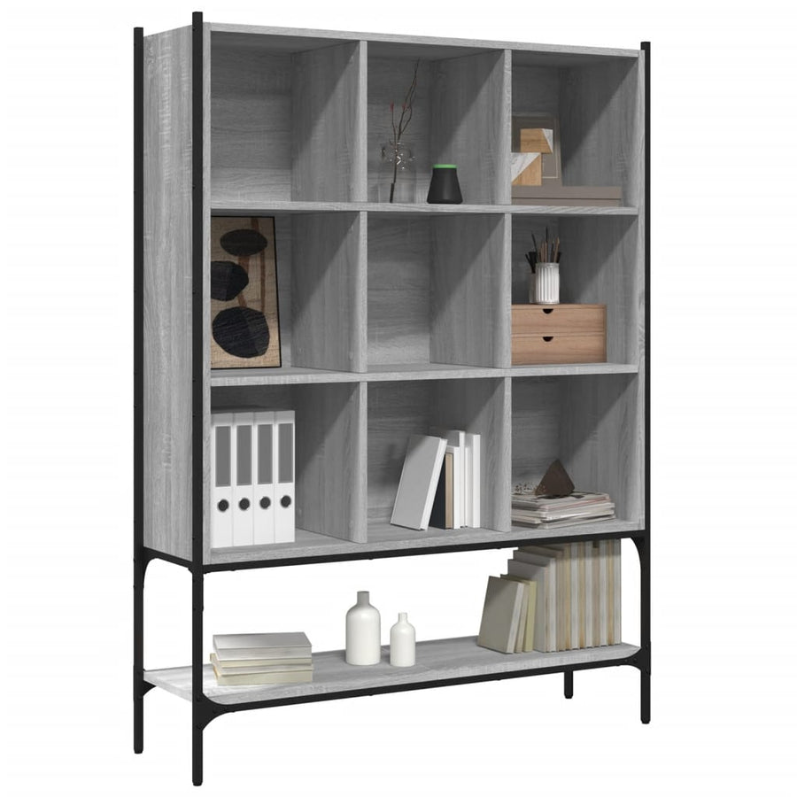 Boekenkast 02X30X4,5 Cm Bewerkt Hout Eikenkleur Grijs sonoma