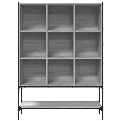 Boekenkast 02X30X4,5 Cm Bewerkt Hout Eikenkleur Grijs sonoma