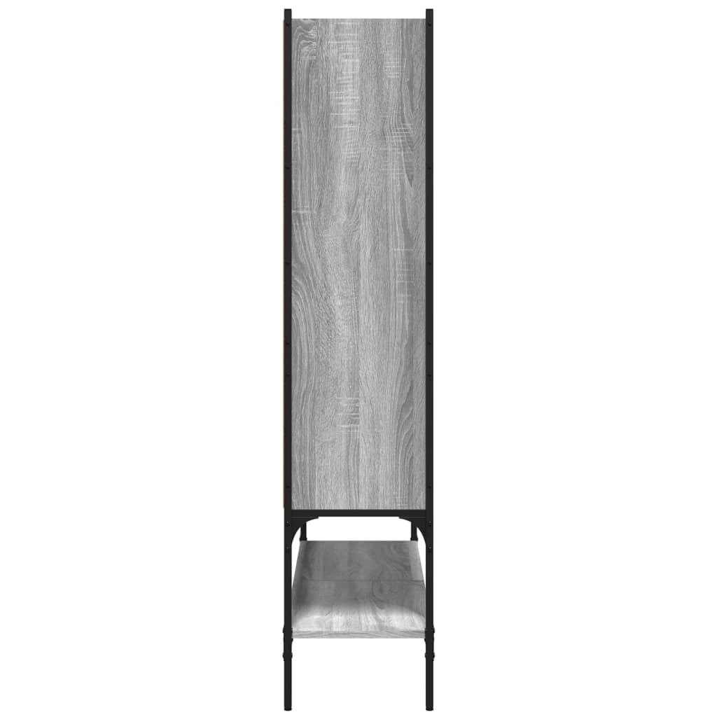 Boekenkast 02X30X4,5 Cm Bewerkt Hout Eikenkleur Grijs sonoma
