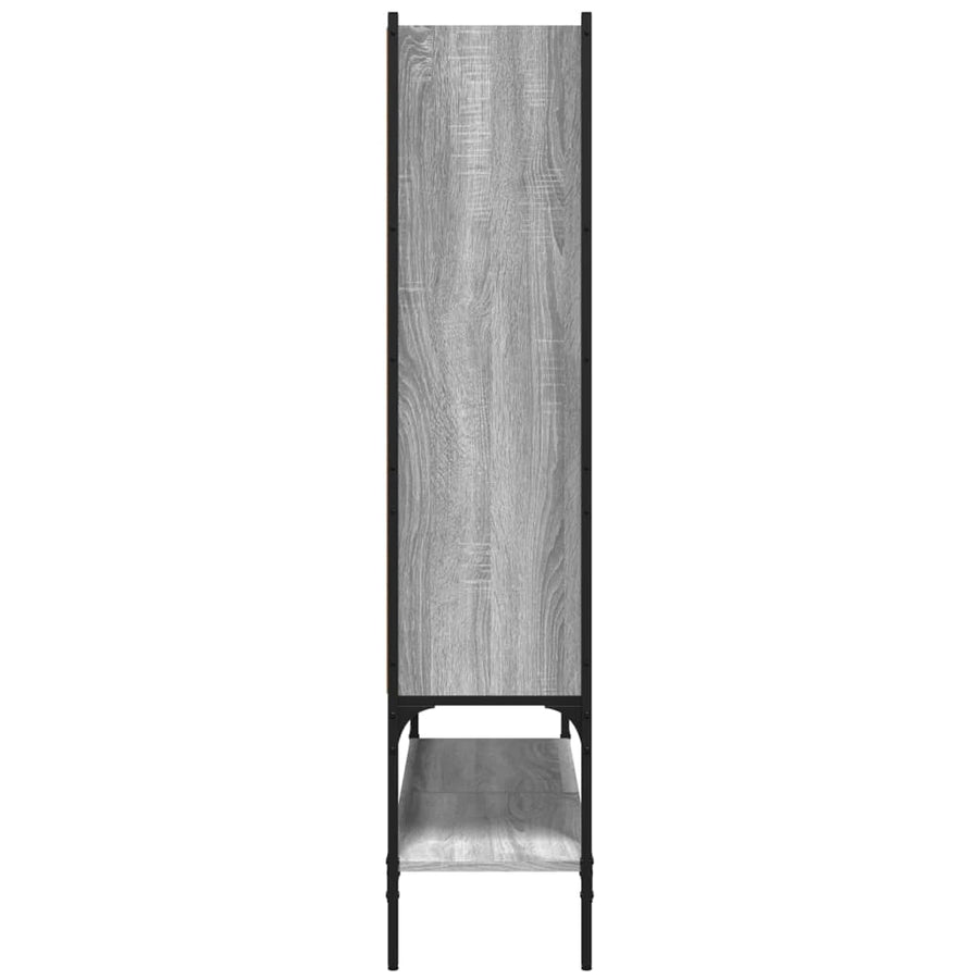 Boekenkast 02X30X4,5 Cm Bewerkt Hout Eikenkleur Grijs sonoma