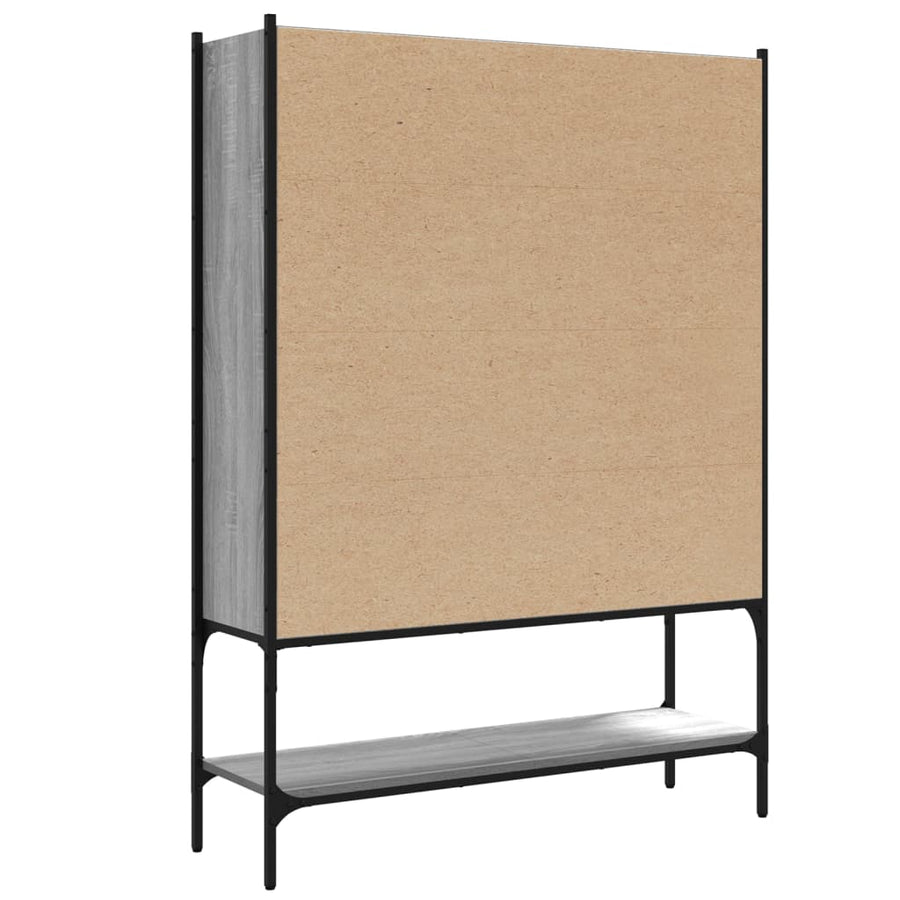 Boekenkast 02X30X4,5 Cm Bewerkt Hout Eikenkleur Grijs sonoma