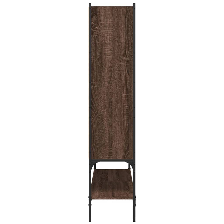 Boekenkast 02X30X4,5 Cm Bewerkt Hout Bruineikenkleurig bruin eikenkleur