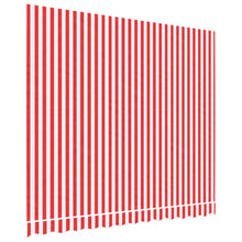 Vervangingsdoek voor luifel gestreept 3x2,5 m rood en wit