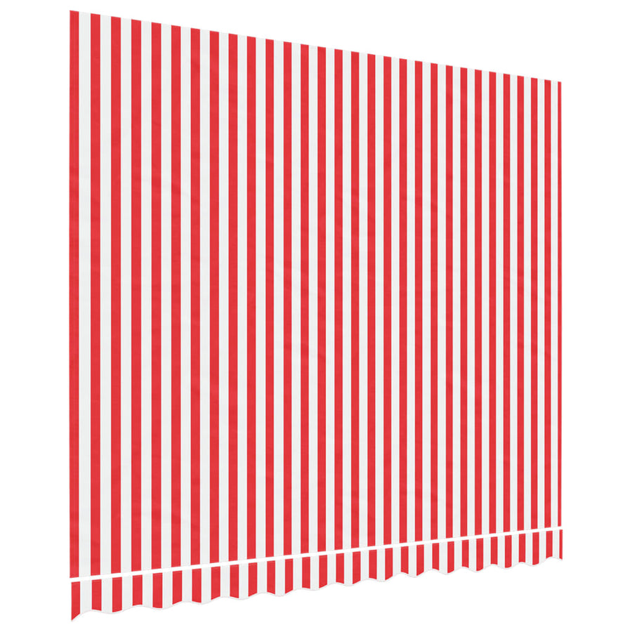 Vervangingsdoek voor luifel gestreept 3x2,5 m rood en wit