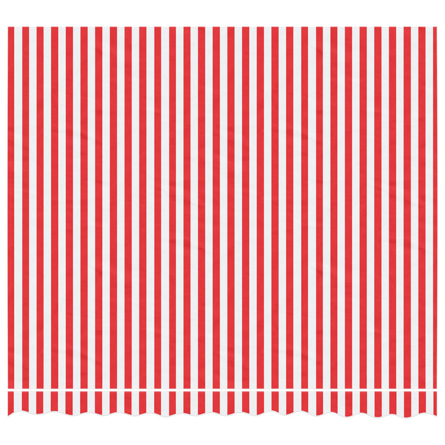 Vervangingsdoek voor luifel gestreept 3x2,5 m rood en wit
