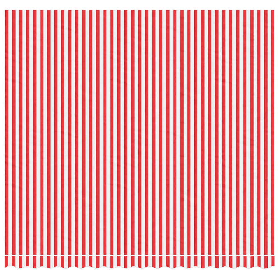 Vervangingsdoek Voor Luifel Gestreept 4X3,5 M Rood En Wit 400 x 350 cm