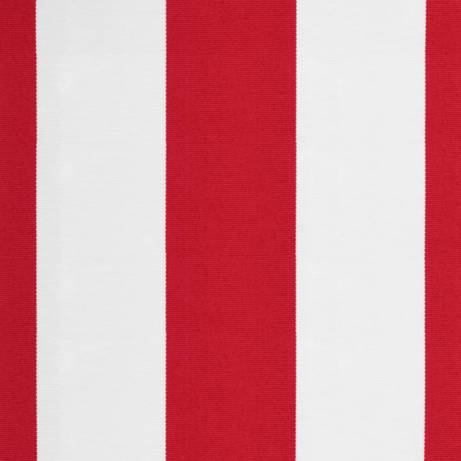 Vervangingsdoek voor luifel gestreept 4,5x3,5 m rood en wit