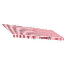 Vervangingsdoek Voor Luifel Gestreept 5X3 M Rood En Wit 500 x 300 cm