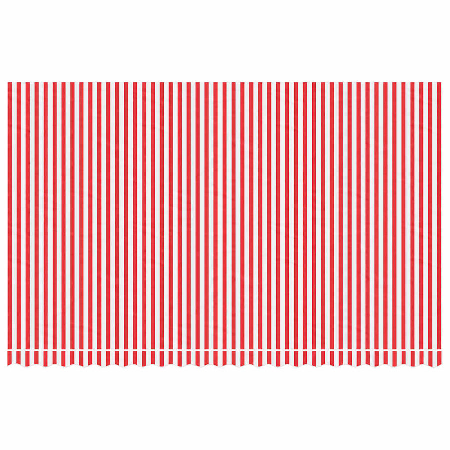 Vervangingsdoek Voor Luifel Gestreept 5X3 M Rood En Wit 500 x 300 cm