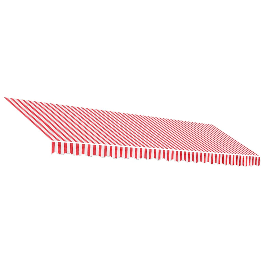 Vervangingsdoek voor luifel gestreept 5x3,5 m rood en wit