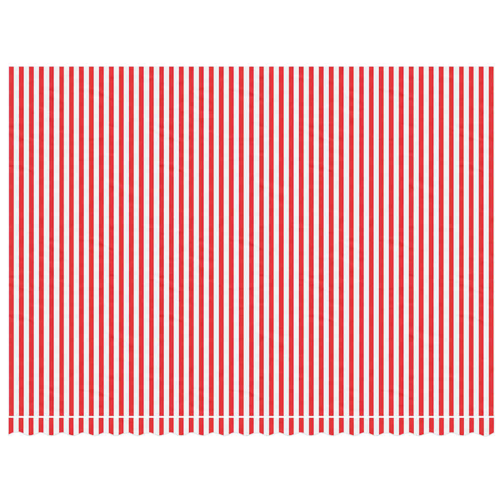 Vervangingsdoek voor luifel gestreept 5x3,5 m rood en wit