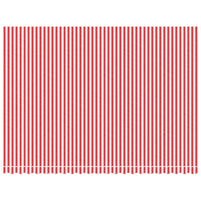 Vervangingsdoek voor luifel gestreept 5x3,5 m rood en wit