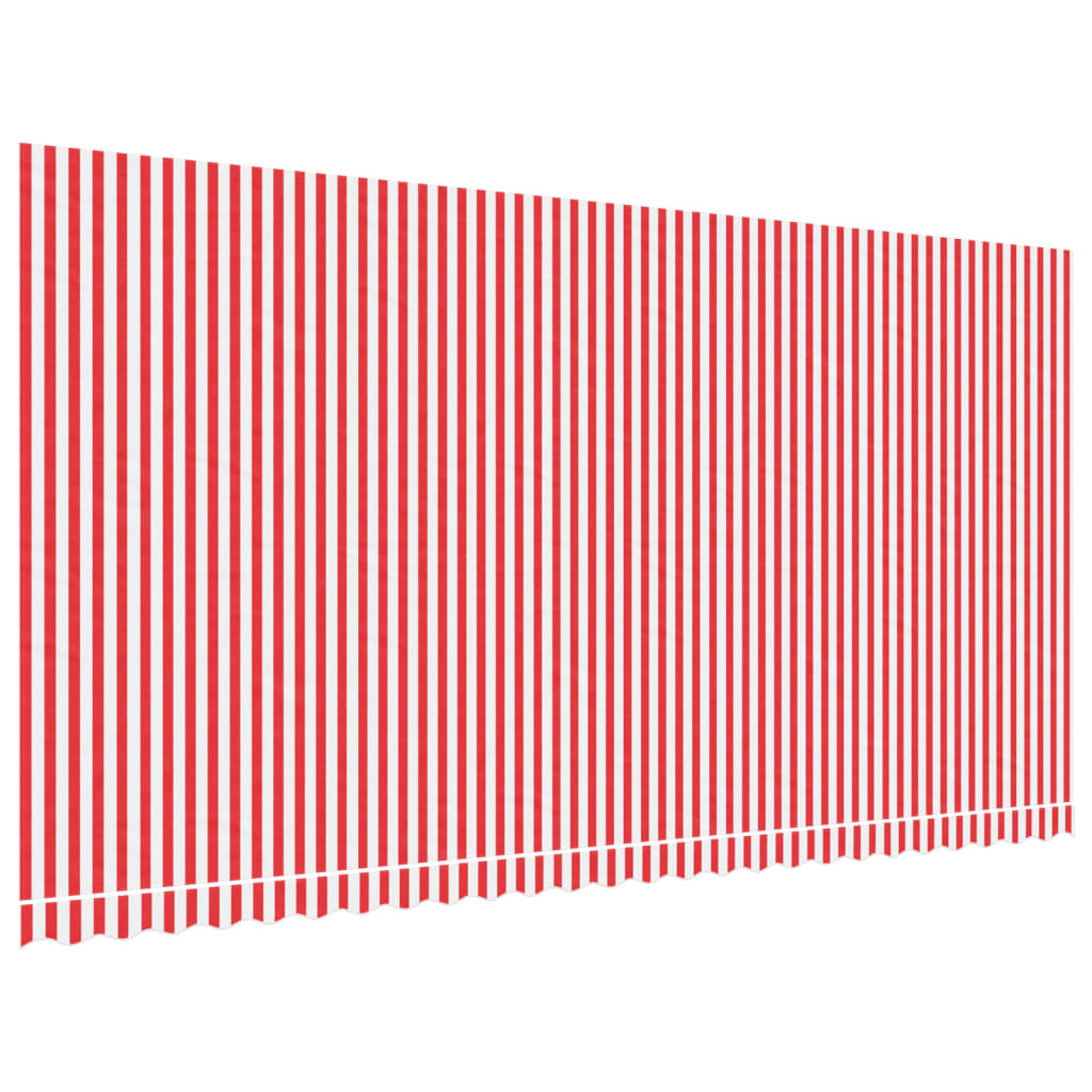 Vervangingsdoek Voor Luifel Gestreept 6X3 M Rood En Wit 600 x 300 cm