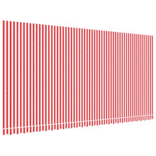 Vervangingsdoek Voor Luifel Gestreept 6X3 M Rood En Wit 600 x 300 cm