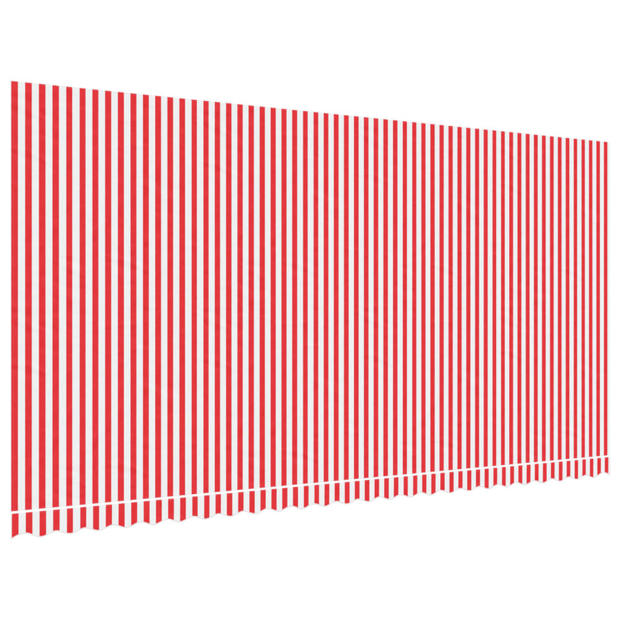 Vervangingsdoek Voor Luifel Gestreept 6X3 M Rood En Wit 600 x 300 cm