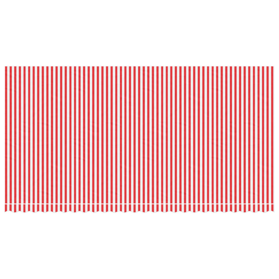 Vervangingsdoek Voor Luifel Gestreept 6X3 M Rood En Wit 600 x 300 cm