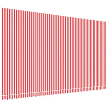Vervangingsdoek Voor Luifel Gestreept 6X3,5 M Rood En Wit 600 x 350 cm