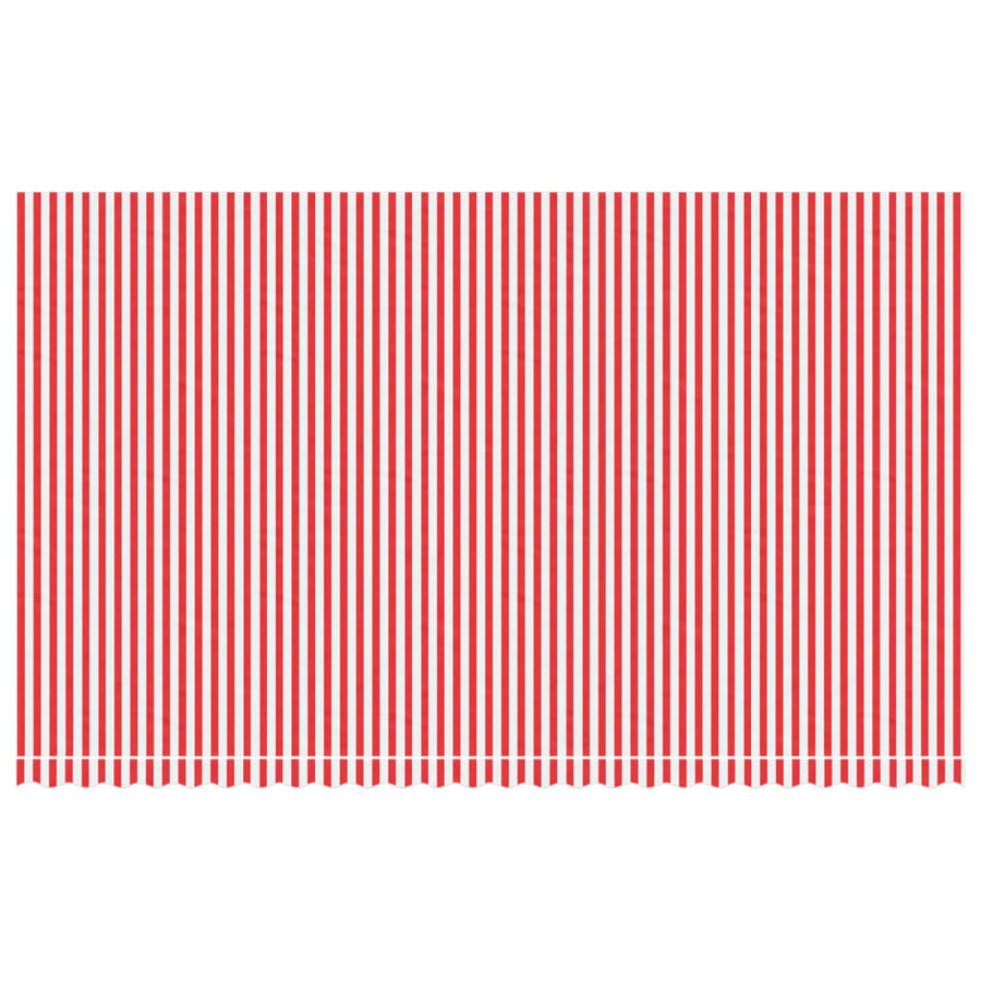 Vervangingsdoek Voor Luifel Gestreept 6X3,5 M Rood En Wit 600 x 350 cm