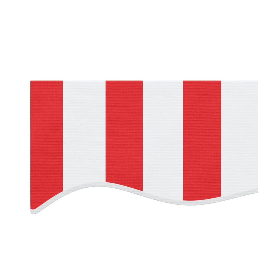 Vervangingsdoek Voor Luifel Gestreept 6X3,5 M Rood En Wit 600 x 350 cm