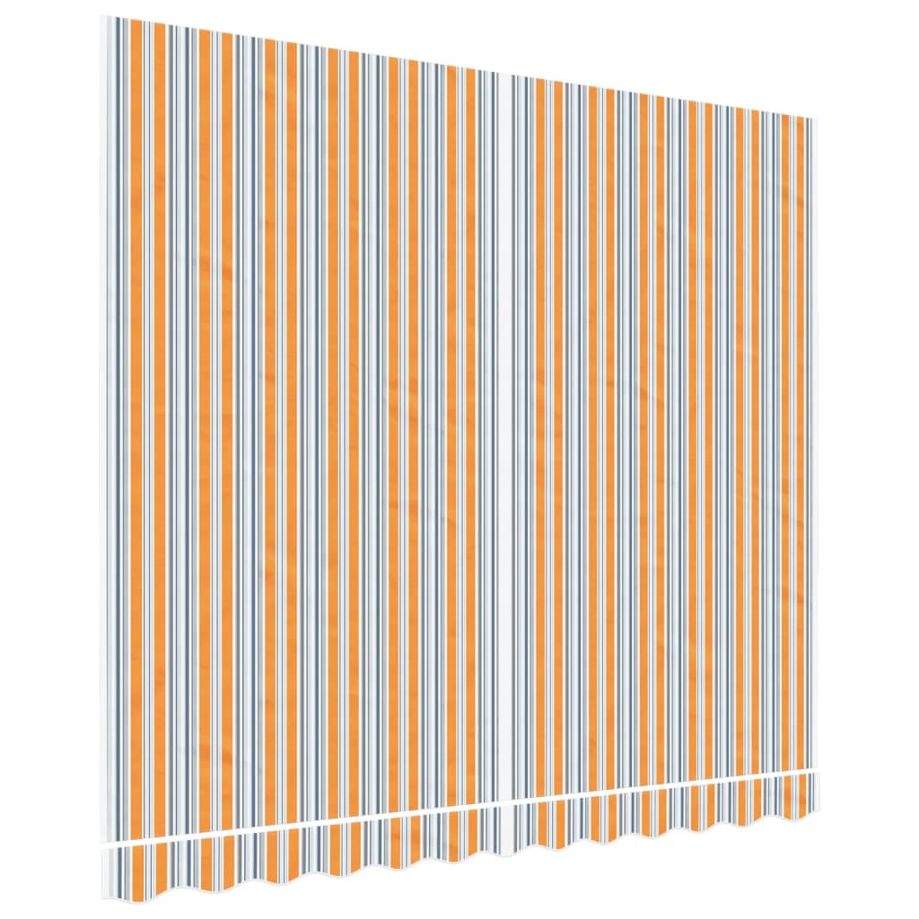 Vervangingsdoek Voor Luifel Gestreept 3X2,5 M Meerkleurig Blauw En Oranje 300 x 250 cm