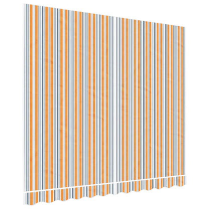 Vervangingsdoek Voor Luifel Gestreept 3X2,5 M Meerkleurig Blauw En Oranje 300 x 250 cm