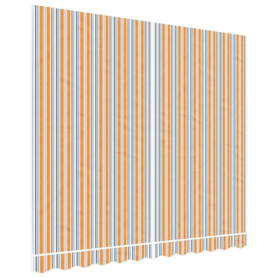 Vervangingsdoek Voor Luifel Gestreept 3X2,5 M Meerkleurig Blauw En Oranje 300 x 250 cm