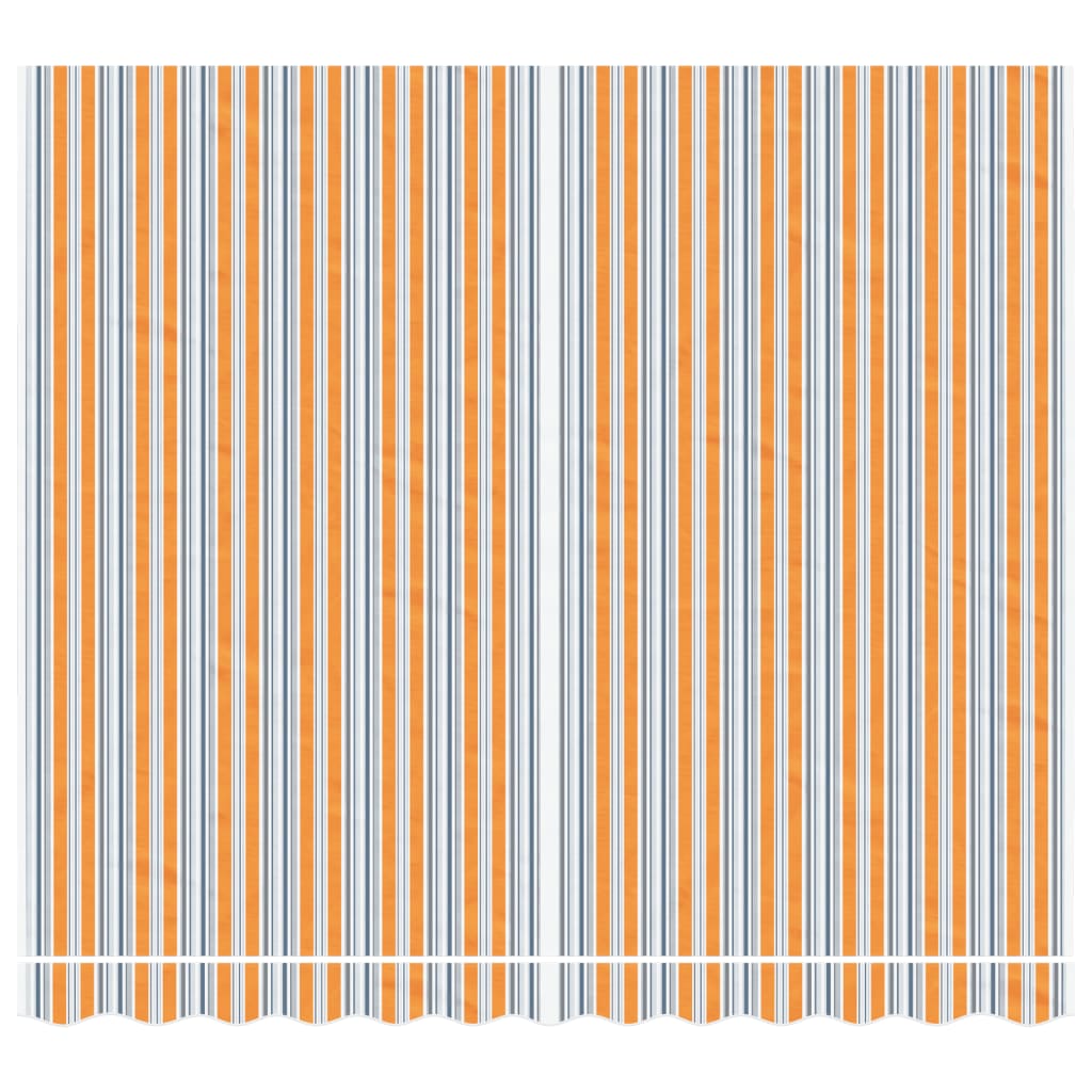 Vervangingsdoek Voor Luifel Gestreept 3X2,5 M Meerkleurig Blauw En Oranje 300 x 250 cm