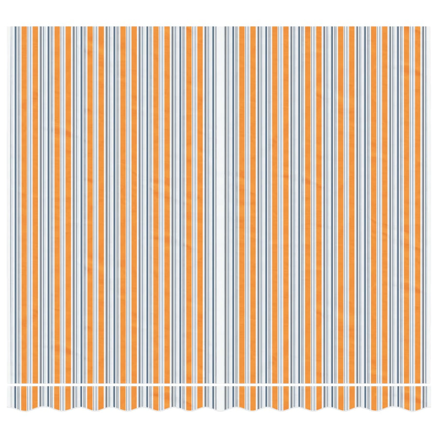 Vervangingsdoek Voor Luifel Gestreept 3X2,5 M Meerkleurig Blauw En Oranje 300 x 250 cm