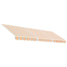 Vervangingsdoek Voor Luifel Gestreept 4,5X3,5 M Meerkleurig Blauw En Oranje 450 x 350 cm