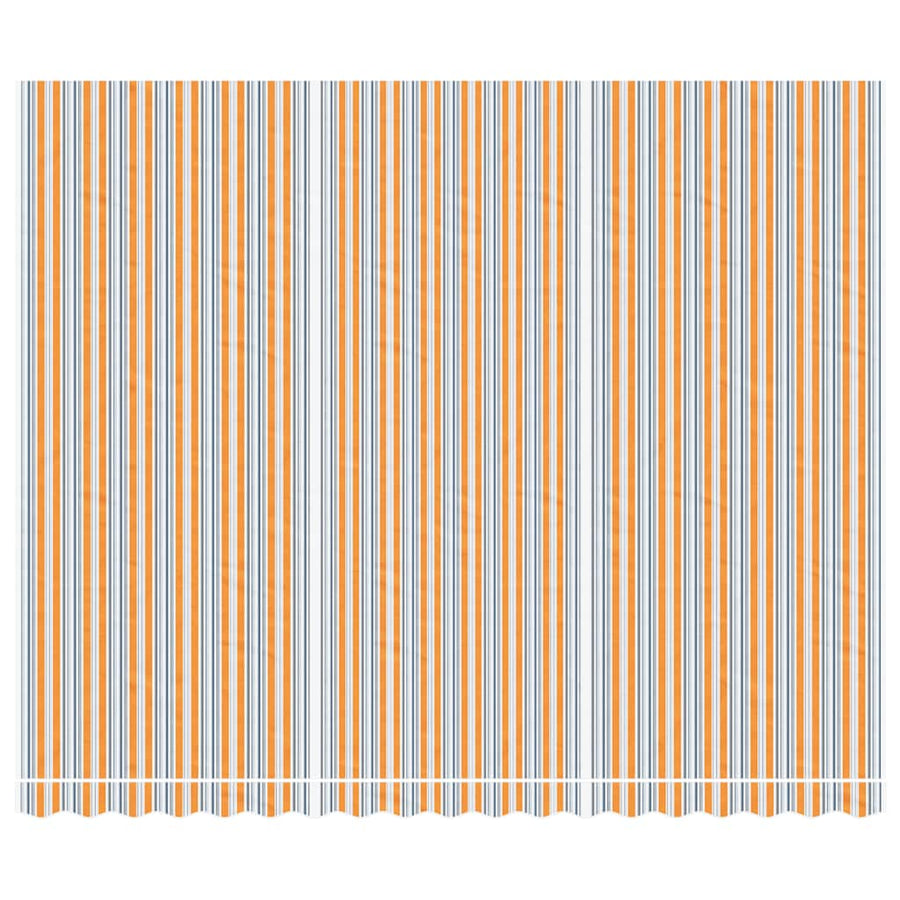 Vervangingsdoek Voor Luifel Gestreept 4,5X3,5 M Meerkleurig Blauw En Oranje 450 x 350 cm