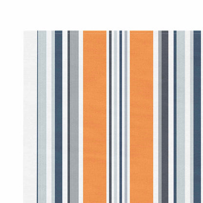 Vervangingsdoek Voor Luifel Gestreept 4,5X3,5 M Meerkleurig Blauw En Oranje 450 x 350 cm