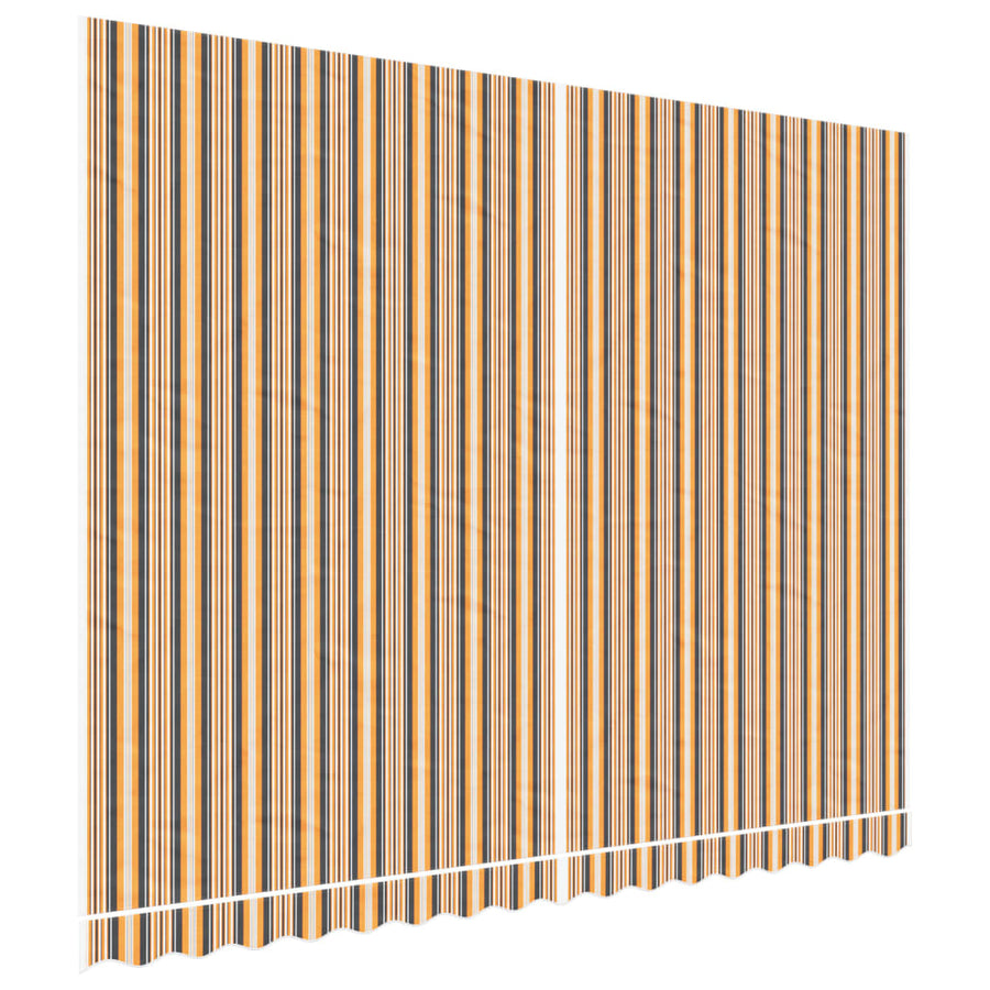 Vervangingsdoek Voor Luifel Gestreept 4X3 M Meerkleurig Oranje En Zwart 400 x 300 cm