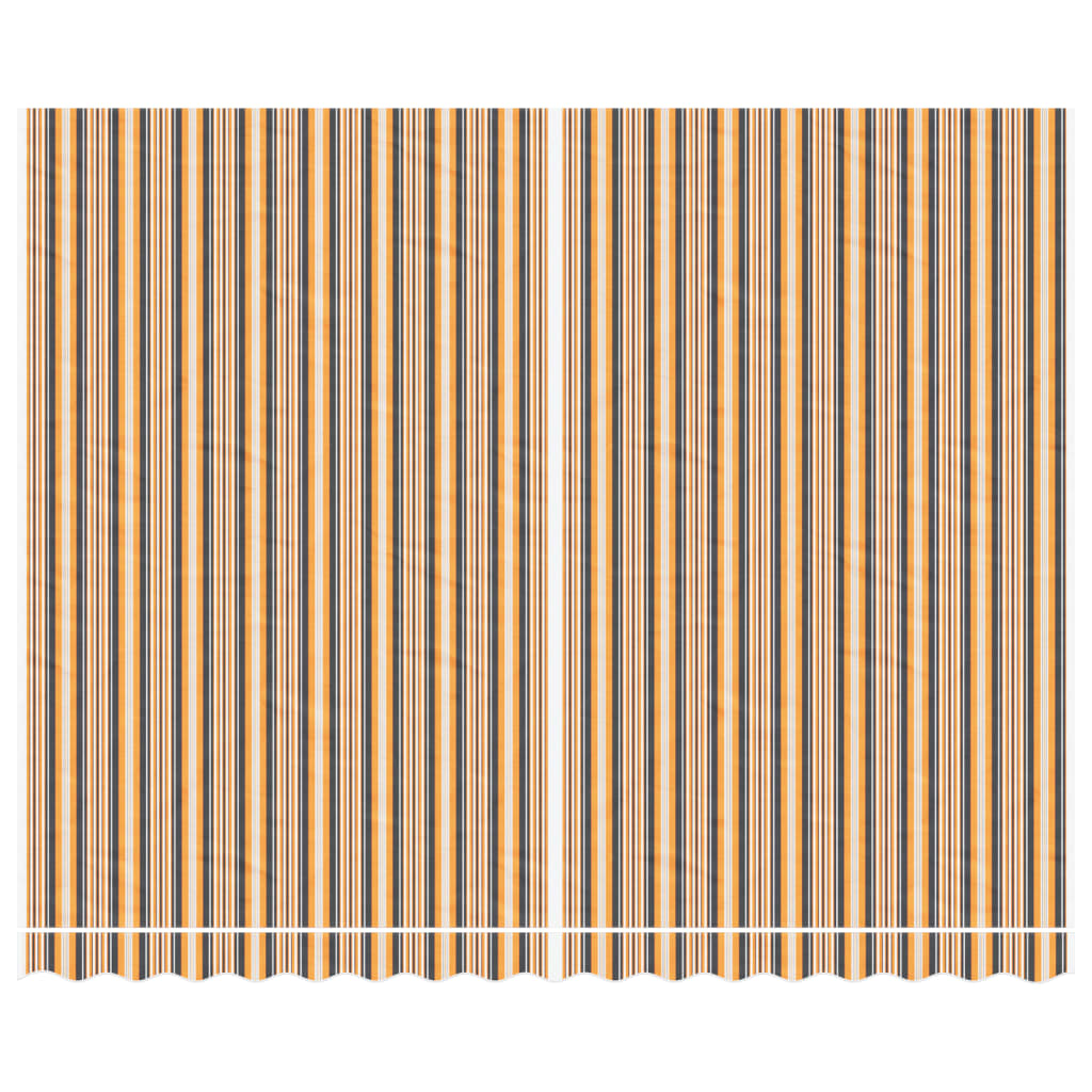 Vervangingsdoek Voor Luifel Gestreept 4X3 M Meerkleurig Oranje En Zwart 400 x 300 cm