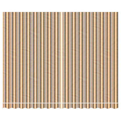 Vervangingsdoek Voor Luifel Gestreept 4X3 M Meerkleurig Oranje En Zwart 400 x 300 cm