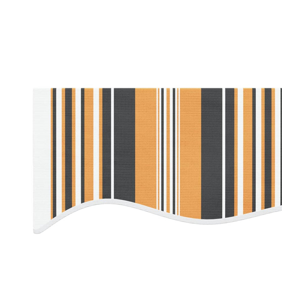 Vervangingsdoek Voor Luifel Gestreept 4X3 M Meerkleurig Oranje En Zwart 400 x 300 cm