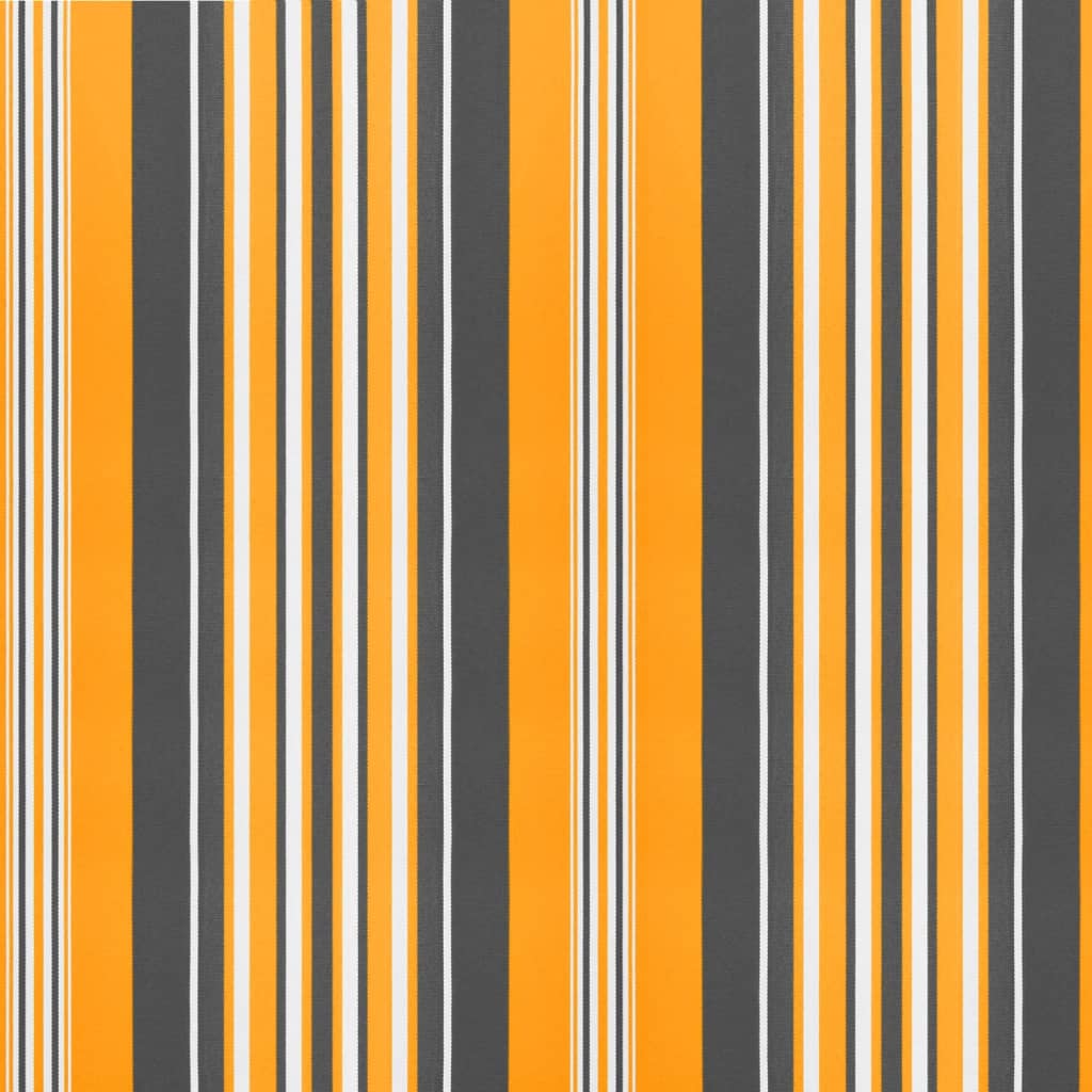 Vervangingsdoek Voor Luifel Gestreept 4,5X3,5 M Meerkleurig Oranje En Zwart 450 x 350 cm
